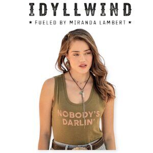 Idyllwind Olive Sleeveless Tank Top – Women's Medium, EUC, Relaxed & Comfy